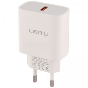 شارژر دیواری 15 وات لیتو LH-16 QC3.0 3A + کابل میکرو یو اس بی