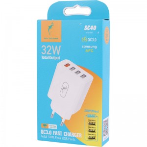 شارژر دیواری 20 وات اسکای دلفین SC40 QC3.0 PD 3A