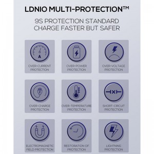 شارژر دیواری فست شارژ Ldnio A2316C 2Port 3A QC3.0 PD 20W + کابل تایپ سی