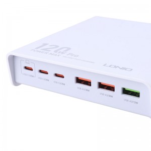شارژر رومیزی فست شارژ 6 پورت Ldnio Q605 QC3.0 PD3.0 65W