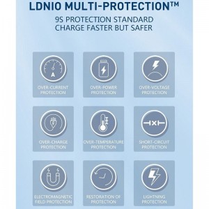 شارژر بی سیم فست شارژ 4 پورت Ldnio AW003 QC3.0 PD 32W