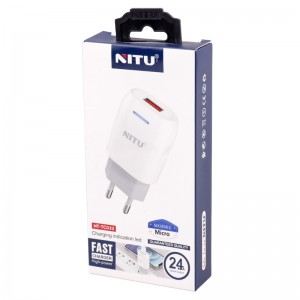 شارژر دیواری 12 وات نیتو NT-TC033 2.4A + کابل میکرو یو اس بی