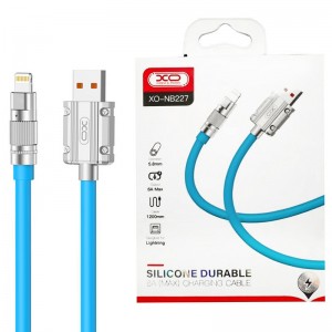 کابل لایتنینگ فست شارژ 6 آمپر ایکس او XO-NB227 طول 1.2 متر
