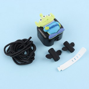 ست محافظ کابل و کلگی شارژر آیفون طرح آدم فضایی