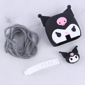 ست محافظ کابل و کلگی شارژر سامسونگ طرح Kuromi