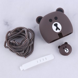 ست محافظ کابل و کلگی شارژر سامسونگ طرح خرس