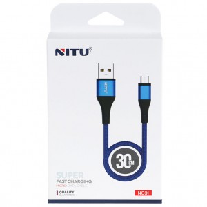 کابل کوتاه میکرو یو اس بی فست شارژ Nitu NC31 2.4A 30cm