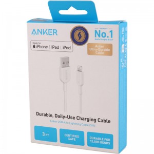 کابل آیفونی فست شارژ Anker A8432H22 0.9m