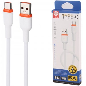 کابل تایپ سی فست شارژ You Shenq Ku K-93 6A 1m