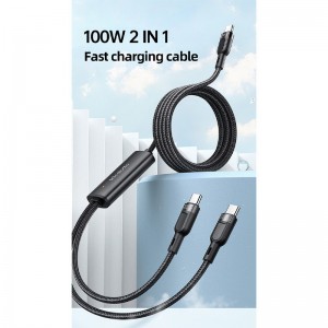 کابل 2 سر فست شارژ Mcdodo CA-747 5A PD 100W 1.2m