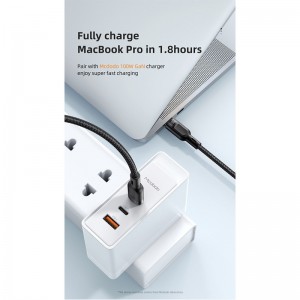کابل 2 سر فست شارژ Mcdodo CA-747 5A PD 100W 1.2m