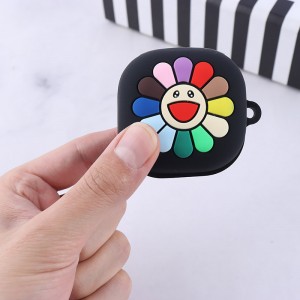 کاور سیلیکونی عروسکی گلکسی بادز 2 طرح گل کد 1