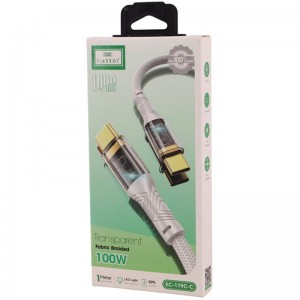 کابل تبدیل فست شارژ Earldom EC-179C-C Type-C To Type-C 100W 1m