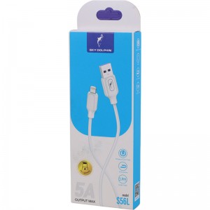 کابل آیفونی فست شارژ Sky Dolphin S56L 5A 1m