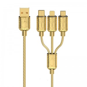 کابل 3 سر فست شارژ Earldom EC-IMC030 6A 1.2m