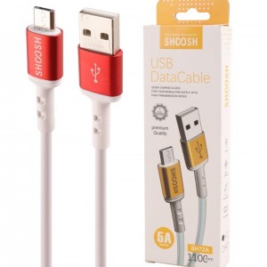 کابل میکرو یو اس بی فست شارژ 5 آمپر شوش SH72A طول 1.1 متر