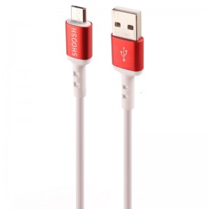 کابل میکرو یو اس بی فست شارژ Shoosh SH72A 5A 1.1m