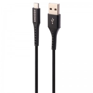 کابل میکرو یو اس بی فست شارژ Shoosh SH65A 5A 1.1m