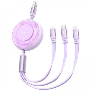 کابل 3 سر فست شارژ Mcdodo Sparkling Series CA-3730 6A 66W 1.2m