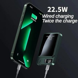 پاور بانک بی سیم فست شارژ ارلدام ET-PD34 PD 20W ظرفیت 10000 میلی آمپر ساعت