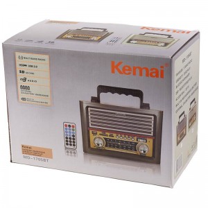رادیو اسپیکر بلوتوثی رم و فلش خور Kemai MD-1705BT + ریموت کنترل