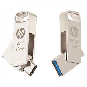 فلش 128 گیگ اچ پی HP x206C OTG Type-C USB3.2