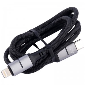 کابل تبدیل فست شارژ X-Energy X-360L Type-C To Lightning 3A PD 30W 1m