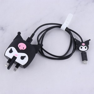 ست محافظ کابل و کلگی شارژر سامسونگ طرح Kuromi