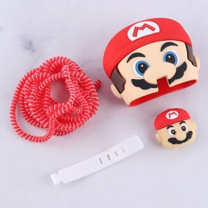 ست محافظ کابل و کلگی شارژر سامسونگ طرح ماریو