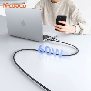 کابل تبدیل فست شارژ Mcdodo CA-199 QC PD 60W 1.2m