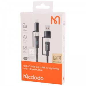 کابل تبدیل فست شارژ Mcdodo CA-199 QC PD 60W 1.2m