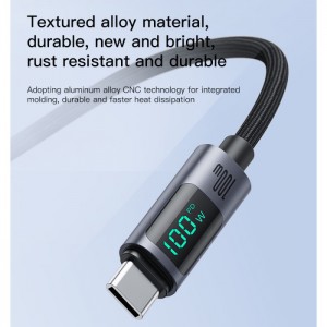 کابل تبدیل فست شارژ Yesido CA158 VOOC QC PD 100W Type-C To Type-C 1.2m