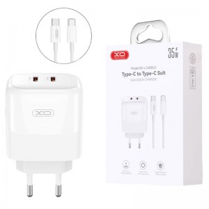 شارژر دیواری 35 وات ایکس او XO-L140 GaN PD 3A + کابل تبدیل تایپ سی