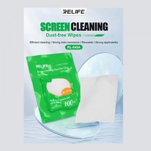 دستمال پلی استر پاک کننده گوشی Relife RL-045A بسته 100 عددی