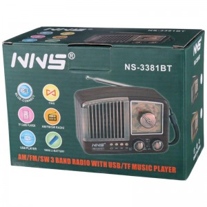 رادیو اسپیکر بلوتوثی ان ان اس NS-3381BT