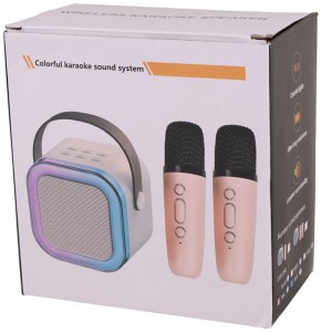 اسپیکر بلوتوثی Colorful Karaoke Sound System + میکروفون