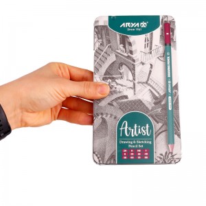 مداد طراحی آریا Arya Artist 3075 بسته 12 عددی