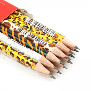 مداد مشکی طرح دار آریا Arya 3045 بسته 12 عددی