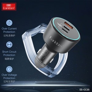 شارژر فندکی فست شارژ Earldom ES-CC35 PD 5A 100W