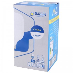 لامپ ال ای دی استوانه ای 40 وات ساروز L70 F50 پایه E27