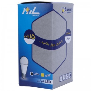 لامپ ال ای دی حبابی 15 وات ساروز L70 F50 پایه E27