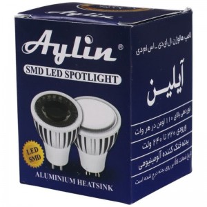 لامپ هالوژن 6 وات LED آیلین پایه سوزنی