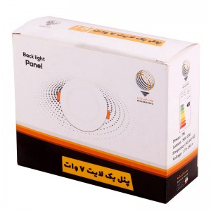 پنل بک لایت توکار گرد 7 وات بهسان پرتو