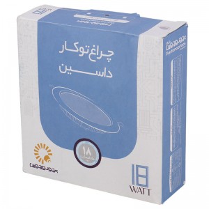 پنل بک لایت توکار گرد 18 وات پرتو نور توس داسین