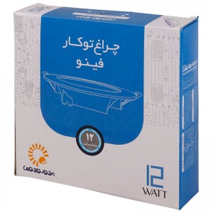 پنل بک لایت توکار گرد 12 وات پرتو نور توس فینو