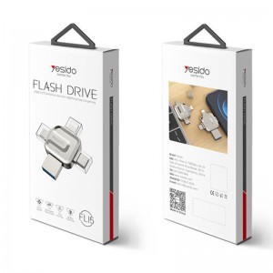 فلش 128 گیگ یسیدو Yesido OTG Type-C / Micro USB / Lightning USB3.0