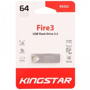 فلش 64 گیگ KingStar Fire3 KS322 USB 3.2