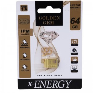 فلش 64 گیگ X-Energy Golden GEM USB3.0