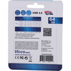 فلش 64 گیگ ویکومن VC300 USB3.2