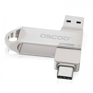 فلش 256 گیگ اوسکو Oscoo OTG Type-C USB3.1